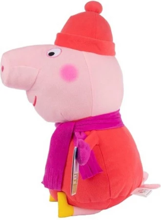 PLYŠ Peppa Pig 50cm v zimnom oblečku 4 druhy (plyšová hračka)