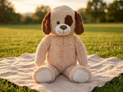 PLYŠ Pes 80cm světle hnědý Plush Friends (plyšová hračka)