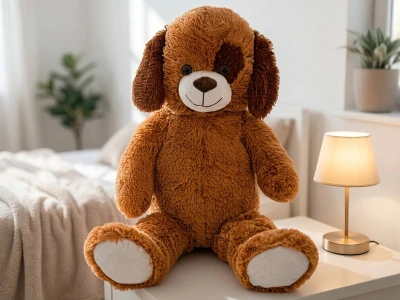 PLYŠ Pes 80cm tmavě hnědý Plush Friends (plyšová hračka)