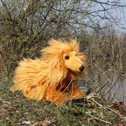 PLYŠ Pes afghánský chrt 32cm Eco-Friendly (plyšová hračka)
