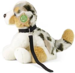 PLYŠ Pes australský ovčák 28cm sedící s vodítkem Eco-Friendly (plyšová hračka)