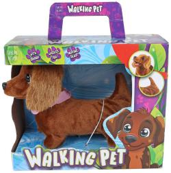 PLYŠ Pes baby jezevčík Take me home štěká a chodí na baterie Zvuk