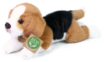 PLYŠ Pes bígl ležící 20cm Eco-Friendly (plyšová hračka)