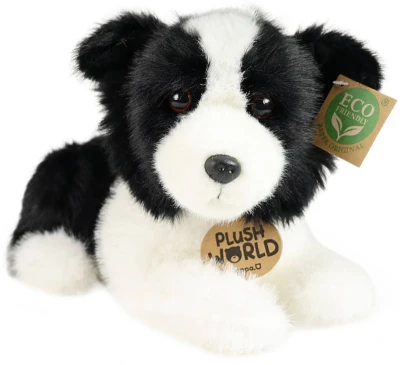 PLYŠ Pes border kolie 22cm Eco-Friendly Plush World (plyšová hračka)
