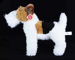 PLYŠ Pes foxteriér Dášenka 30cm stojící (plyšová hračka)