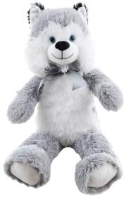 PLYŠ Pes Husky 55cm s mašlí (plyšová hračka) PLYŠ Pes Husky 55cm s mašlí (plyšová hračka)