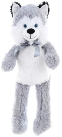 PLYŠ Pes Husky 55cm s mašlí (plyšová hračka)