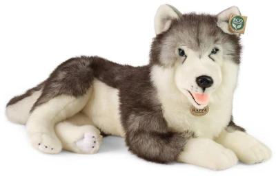 PLYŠ Pes Husky 60cm ležící Eco-Friendly (plyšová hračka)