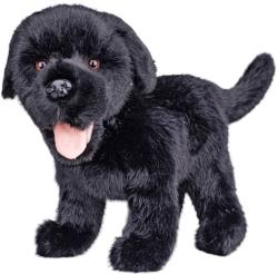 PLYŠ Pes labrador 23cm černý stojící (plyšová hračka)