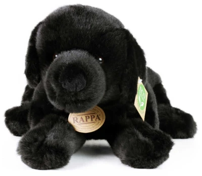 PLYŠ Pes Labrador 40cm černý ležící Eco-Friendly (plyšová hračka)
