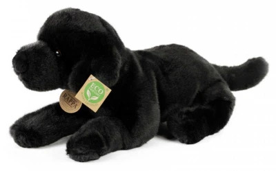 PLYŠ Pes Labrador 40cm černý ležící Eco-Friendly (plyšová hračka)