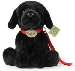 PLYŠ Pes labrador černý 28cm sedící s vodítkem Eco-Friendly (plyšová hračka)