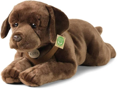 PLYŠ Pes labrador hnědý 61cm ležící Eco-Friendly (plyšová hračka)