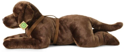 PLYŠ Pes labrador hnědý 61cm ležící Eco-Friendly (plyšová hračka)