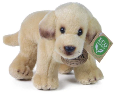 PLYŠ Pes labrador světlý 20cm stojící Eco-Friendly (plyšová hračka)