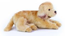PLYŠ Pes ležící 32cm zlatý retrívr Eco-Friendly (plyšová hračka)