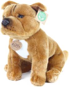 PLYŠ Pes Stafordšírský bulteriér 30cm sedící Eco-Friendly (plyšová hračka)