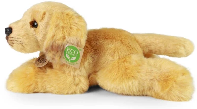 PLYŠ Pes zlatý retriever ležící 30cm Eco-Friendly (plyšová hračka)