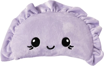 PLYŠ Polštářek knedlíček 42cm fialový s obličejem (plyšová hračka)
