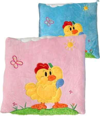 PLYŠ Polštářek kuřátko 33x33cm 2 barvy (plyšová hračka) PLYŠ Polštářek kuřátko 33x33cm 2 barvy (plyšová hračka)