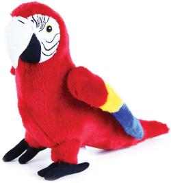 PLYŠ Ptáček papoušek Ara Arakanga 24cm Eco-Friendly (plyšová hračka)