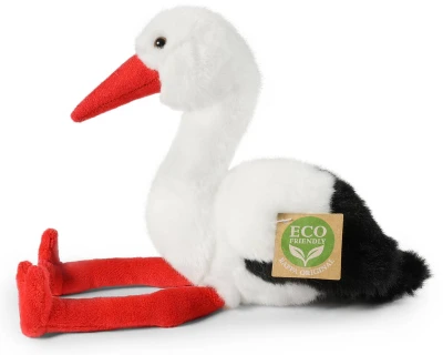 PLYŠ Pták čáp 27cm Eco-Friendly (plyšová hračka)