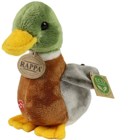 PLYŠ Pták Kachna 22cm na baterie Zvuk Eco-Friendly (plyšová hračka)