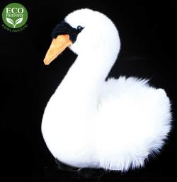 PLYŠ Pták labuť sedící 23cm Eco-Friendly (plyšová hračka)