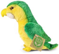 PLYŠ Pták papoušek zelený 15cm Eco-Friendly (plyšová hračka)