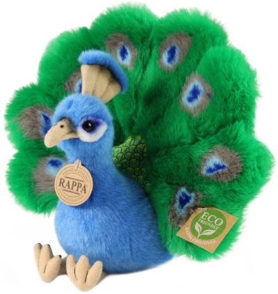 PLYŠ Pták páv 22cm Eco-Friendly (plyšová hračka)
