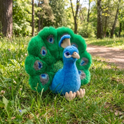 PLYŠ Pták páv 22cm Eco-Friendly (plyšová hračka)