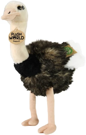 PLYŠ Pták pštros 33cm Eco-Friendly Plush World (plyšová hračka)