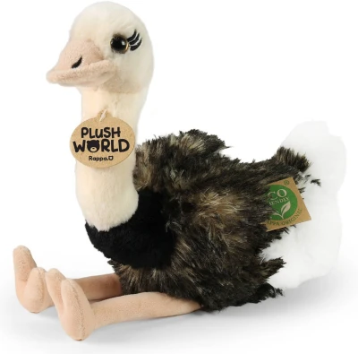 PLYŠ Pták pštros 33cm Eco-Friendly Plush World (plyšová hračka)