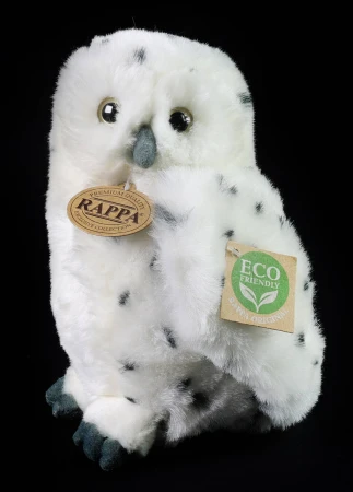PLYŠ Pták sova sněžná 19cm Eco-Friendly (plyšová hračka)