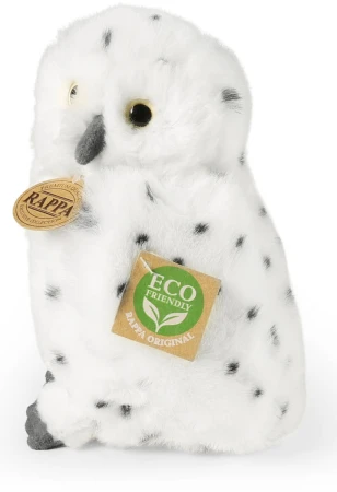 PLYŠ Pták sova sněžná 19cm Eco-Friendly (plyšová hračka)