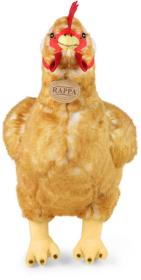 PLYŠ Slepice světlá stojící 33cm s vejcem snášející Eco-Friendly (plyšová hračka)