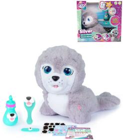 PLYŠ Tuleň Silver interaktivní zvířátko s doplňky záchranná mise na baterie Zvuk PLYŠ Tuleň Silver interaktivní zvířátko s doplňky záchranná mise na baterie Zvuk