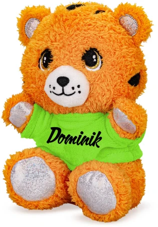 PLYŠ Tygr v tričku se jménem 17cm 7 druhů (plyšová hračka)