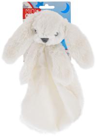 PLYŠ Usínáček zajíček bílý 27cm muchláček pro miminko (plyšová hračka)