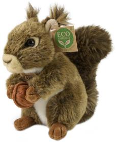 PLYŠ Veverka 17cm Eco-Friendly s oříškem (plyšová hračka)