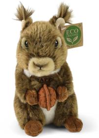 PLYŠ Veverka 17cm Eco-Friendly s oříškem (plyšová hračka)