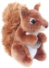 PLYŠ Veverka 18cm exkluzivní kolekce (plyšová hračka)