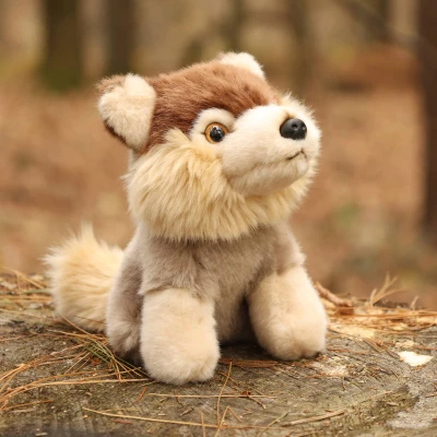 PLYŠ Vlk sedící 16cm Eco-Friendly (plyšová hračka)