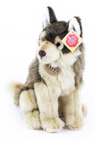 PLYŠ Vlk sedící 28cm (plyšová hračka)