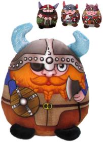 PLYŠ Wiking postavička 13cm třpytivé rohy 4 druhy (plyšová hračka)