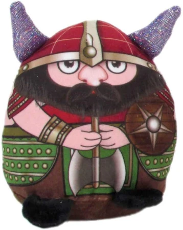PLYŠ Wiking postavička 13cm třpytivé rohy 4 druhy (plyšová hračka)