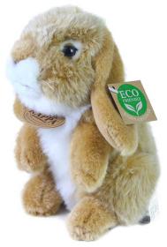 PLYŠ Zajíc králík béžový stojící 18cm Eco-Friendly (plyšová hračka)