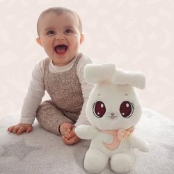 PLYŠ Zajíček Peekapets s funkcí sklopení uší 2 barvy (plyšová hračka)