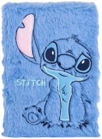 PLYŠ Zápisník Lilo Stitch modrý holčičí A5 90 listů čistý papír PLYŠ Zápisník Lilo Stitch modrý holčičí A5 90 listů čistý papír