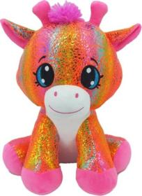PLYŠ Žirafa Star Sparkle 37cm sedící oranžová (plyšová hračka)